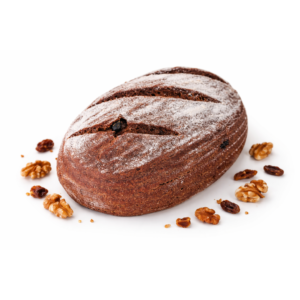 Pan de centeno con nueces y pasas